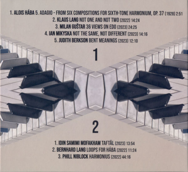 CD mit Loops for Hába von Bernhard Lang, CD Cover Seite 2