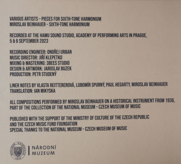 CD mit Loops for Hába von Bernhard Lang, CD Cover Seite 3